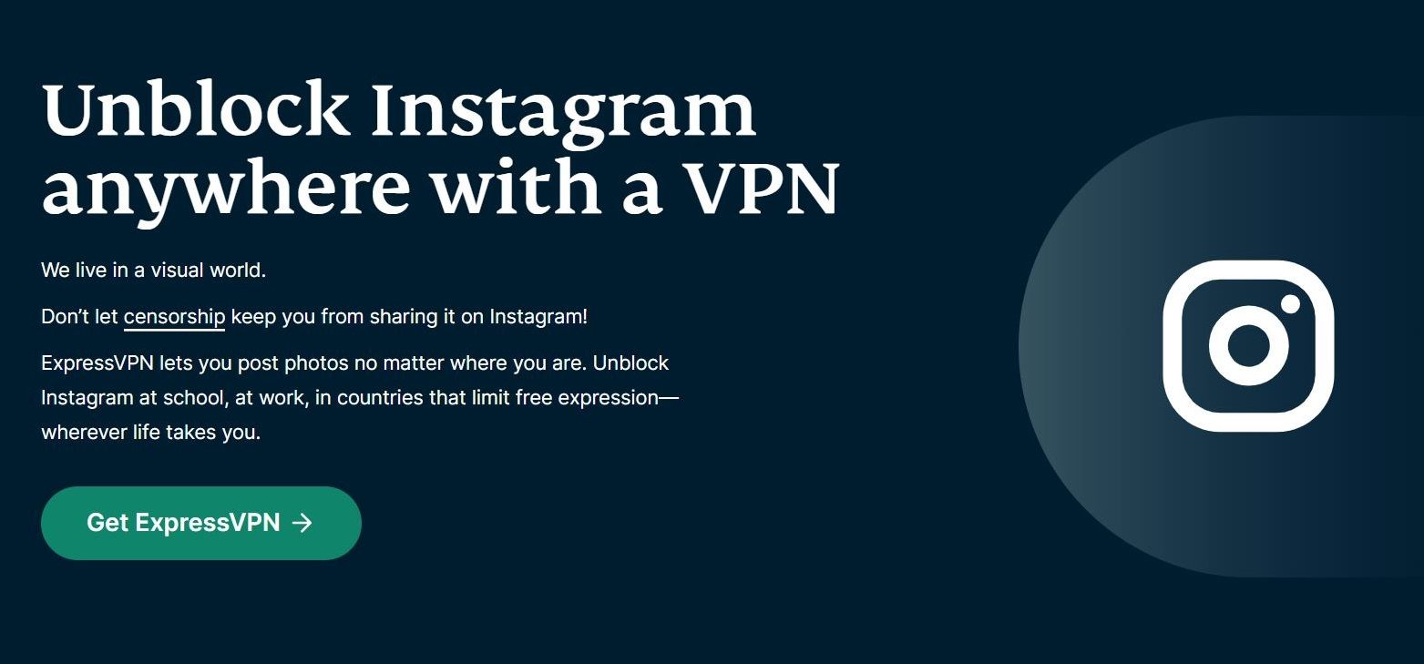 تصویر صفحه محصول ExpressVPN