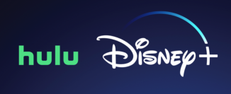 لوگوهای hulu و disney+ در کنار هم