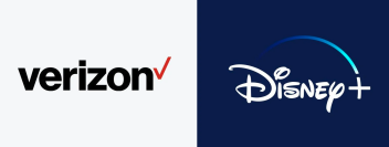 لوگوهای verizon و disney+ در کنار هم