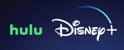 لوگوهای hulu و disney+ در کنار هم