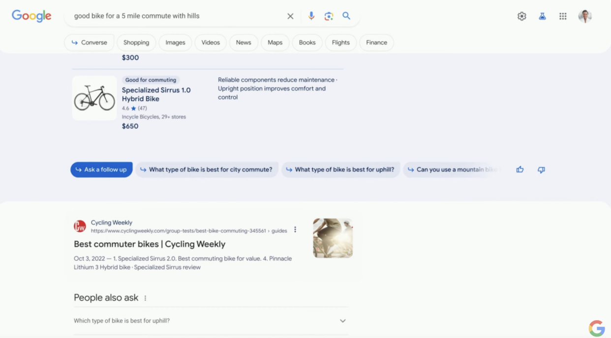 Google I/O: جستجو