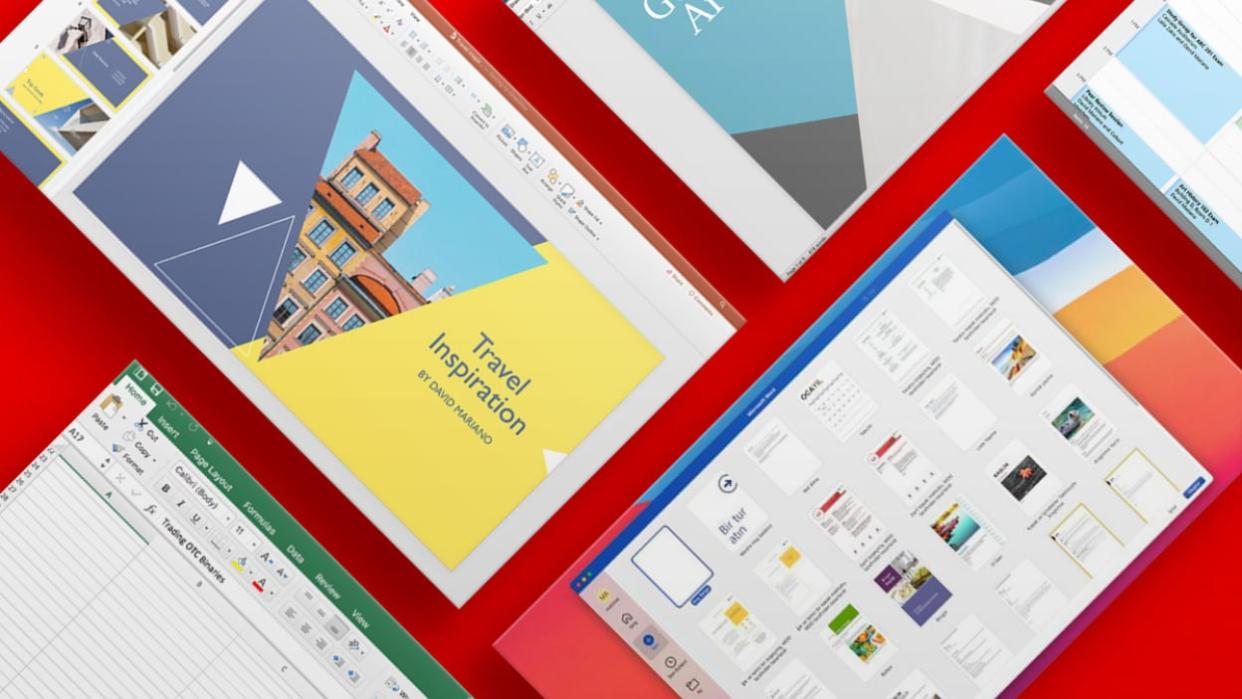 برنامه های MS Office روی میز پخش شده اند