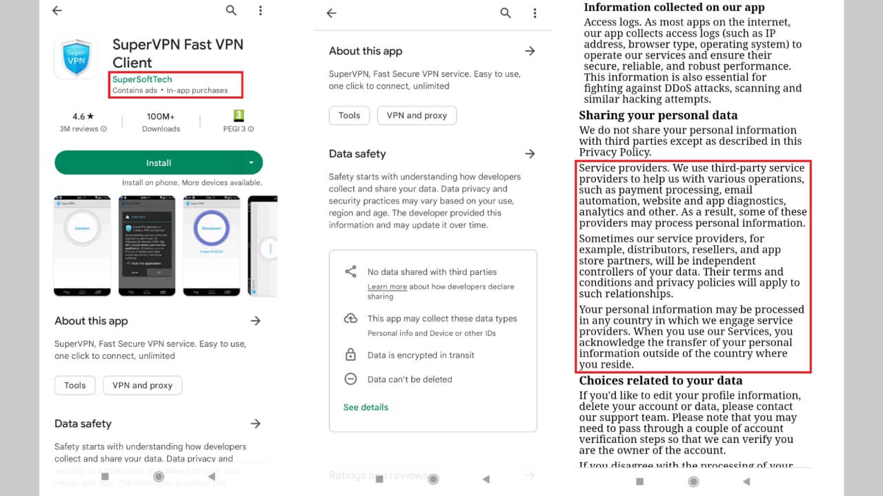 آیا VPN های رایگان لیست SuperSoftTech ایمن هستند
