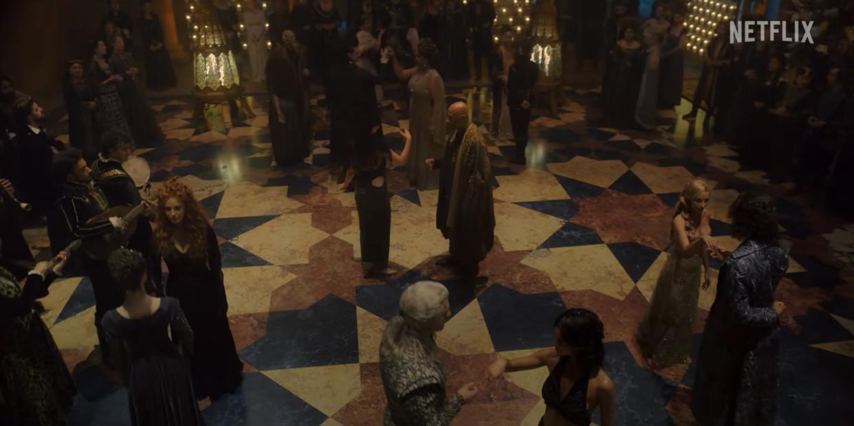 صحنه ای از توپ در برنامه تلویزیونی «The Witcher»