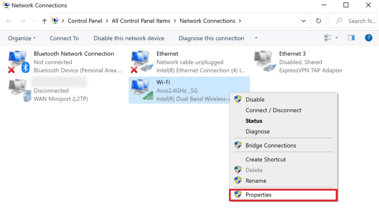 تنظیمات DNS سفارشی VPN 5
