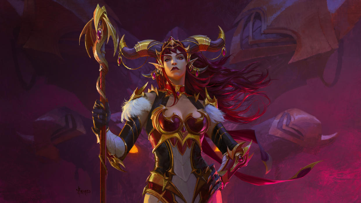 World of Warcraft Dragonflight Alexstrasza Key Art