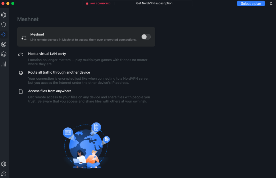 ویژگی Meshnet NordVPN همچنین می تواند برای اتصال به دستگاه های خانگی در حین حرکت یا مسافرت استفاده شود (Evening Standard / NordVPN)